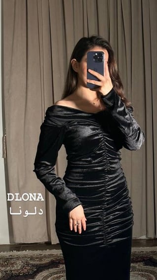 فستان مخمل 