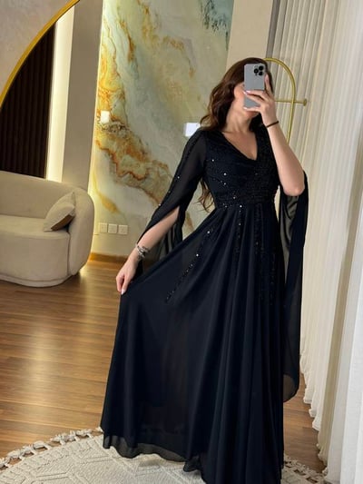 فستان سهرة اسود