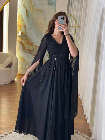 فستان سهرة اسود