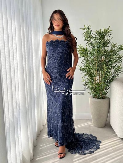 فستان سيريا كحلي
