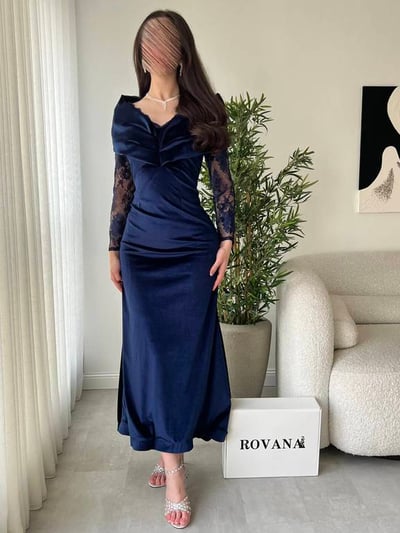 فستان ناريسا كحلي 