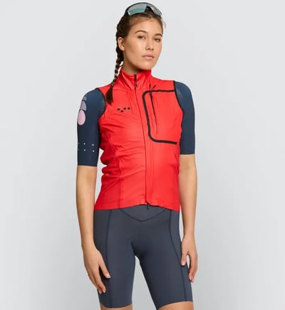 PRO / WOMENS PURSUIT LS JERSEY - TYPIFY POPPY RED