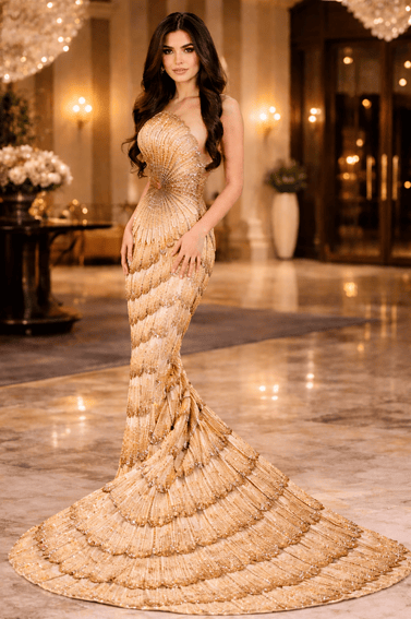 فستان سهره شك بذيل 