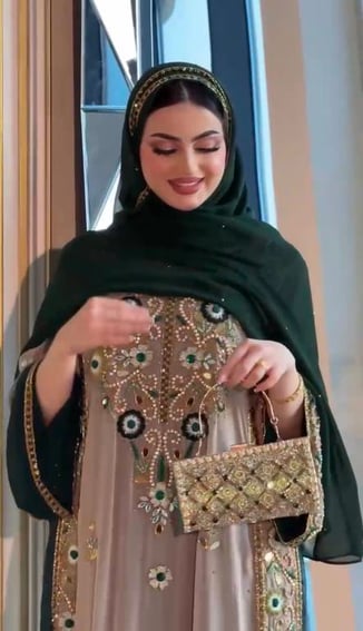 جلابيه سهره خرز بطرحه 
