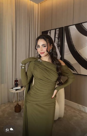 فستان رهف القحطاني 