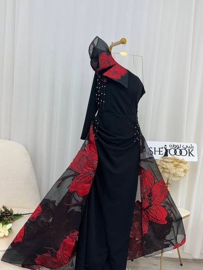 فستان سهره تطريز هدب