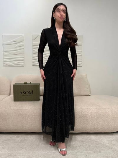 فستان عتاب اسود
