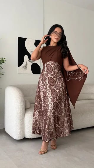 فستان نيرمين موكا 🤎