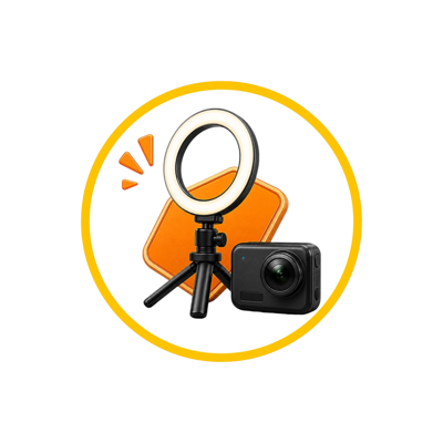 معدات التصوير والداش كام