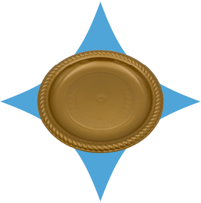 صحون حلى ذهبي