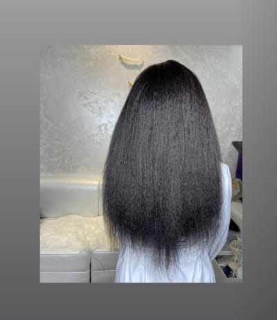 شعر كيرلي مرتب افريقي جذور اماميه 13x4 كثافه 180