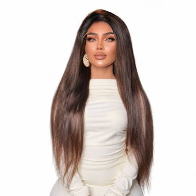 شعر استريت 26 انش جذور اماميه دانتيل 13x4 كثافه 180 
