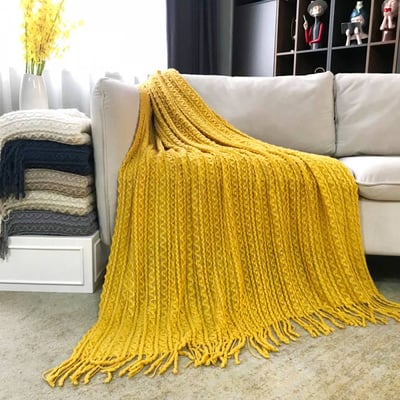 رمية كنب  اصفر 