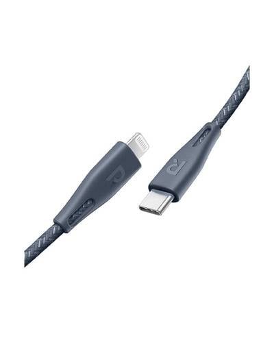 كيبل راف باور USB-C إلى لايتنينق قماش - رمادي 1.20 سم