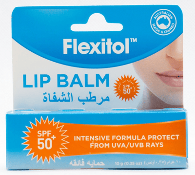 فليكسيتول , مرطب للشفاه مع حماية من الشمس SPF50+ 
