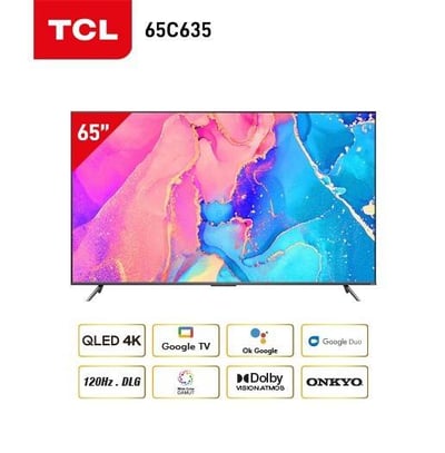 شاشة TCL مقاس 65 بوصة QLED سمارت 4K