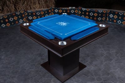 طاولة صكة الكبيرة مع قاعدة لون أزرق