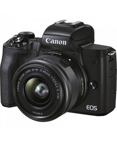 Canon EOS M50 Mark II Mirrorless Digital Camera with 15-45mm Black
