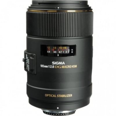 Sigma 105mm F/2.8 Ex Dg Os Hsm Macro Lens For Nikon F