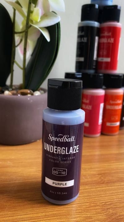 Speedball underglaze "purple"