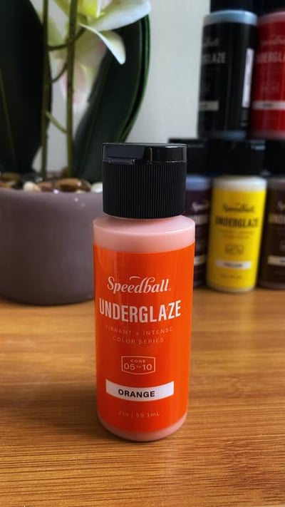 Speedball underglaze "Orange"