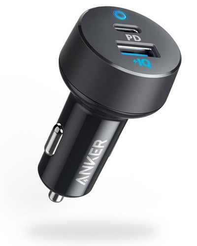 فيش انكر ولاعة درايف X3 منفذين W35 - USB + PD اسود