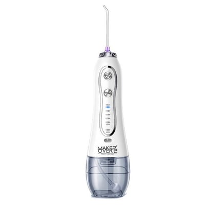 هايسميل جهاز تنظيف الأسنان واللسان بالماء أبيض 300ml-ميك اوفر23