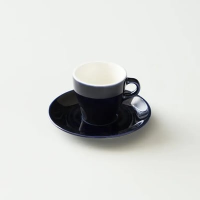 ORIGAMI Espresso Cup &amp; Saucer NAVY