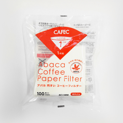 CAFEC ABACA PAPER FILTER 01 100PCS