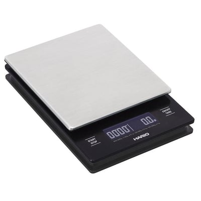 Hario V60 Drip Coffee Scale and Timer, Stainless Steel