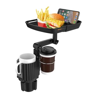 حامل أكواب للسيارة مع صينية طعام Car Cup Holder With Food Tray 