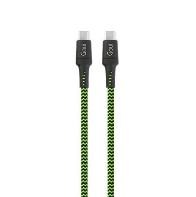 كيبل تايب سي USB-C إلى USB- C من قوي GOUI الطول 1.5 متر مصنوع من القماش - 
