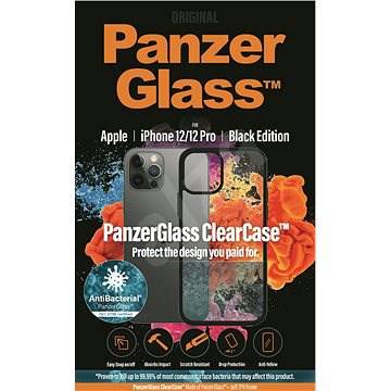 كفر الشاشة Panzer Glass  شفاف مع أطراف سوداء مناسب لأجهزة  IPHONE 12/12PRO/  IPHONE 12 MINI/  PRO MAX12  