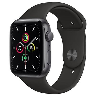 الساعة الذكية آبل الإصدار أس أي  Apple Watch Series SE بقطر 44 مم - اللون أسود