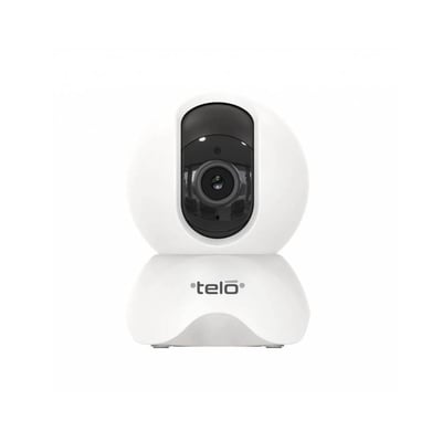 كاميرا مراقبة منزلية من تيلو TELO  تعمل بالواي فاي 360 درجة بدقة 3 ميجا بكسل 2k- اللون أبيض