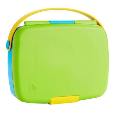 صندوق الغداء بنتو - مانشكين -  أصفر وأزرق وأخضر