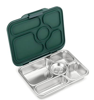 صندوق طعام ستانلس ستيل- يم بوكس- 5 أقسام - أخضر
