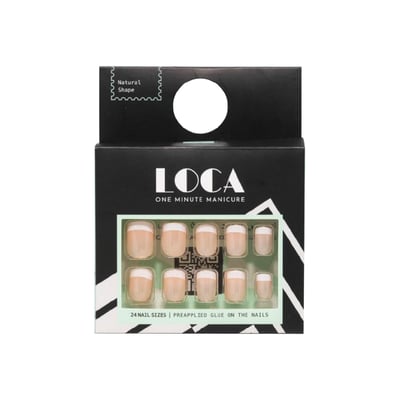 Loca Ready nails - French Colour - Natural Shape (20)