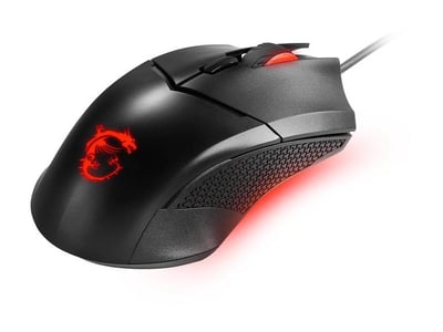 MSI Clutch GM08 4200 DPI Optical Wired Gaming Mouse With Red LED