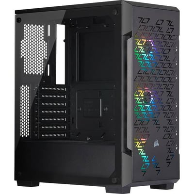 iCUE 220T RGB Airflow Tempered Glass Mid-Tower Smart Case — Black
