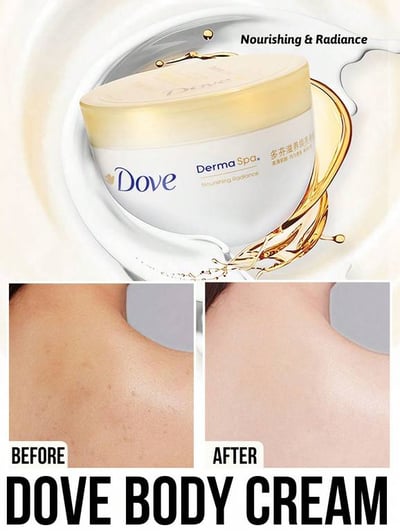 Dove كريم الجسم، ترطيب عميق، مرطب، مغذي، منع نفاذ الماء