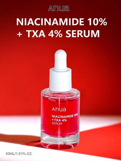 Anua 30مل من الجوهر المرطب المكون من 10% نياسيناميد + 4% حمض الترانكساميك