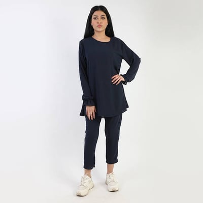 طقم ناعم للمناسبات كاجول لون كحلي 