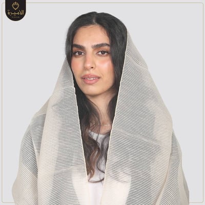 طرحة هندي بيضاء 