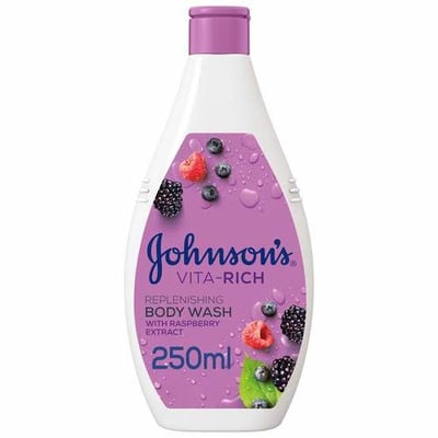 جونسون غسول للجسم 250 مل توت