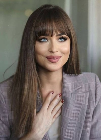باروكة جنات 20 انش جذور دانتيل كاملة شعر طبيعي 100 % 