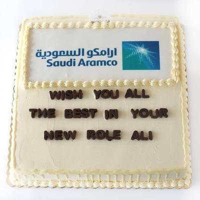  square Aramco cake 