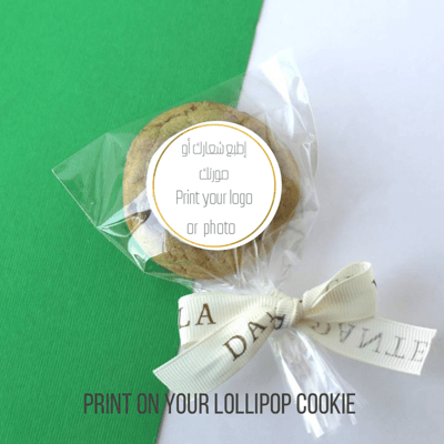 Print on your lollipop cookie