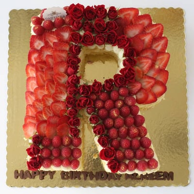 Berries Letter Cake 
