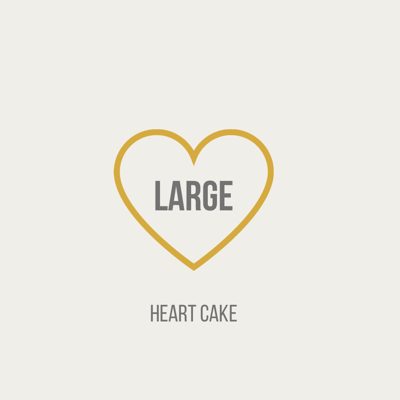 Decorate heart cake large